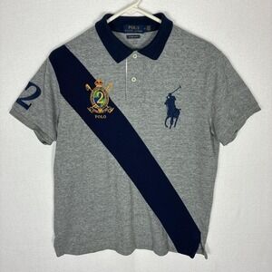 Grey and navy Polo Ralph Lauren big pony